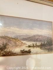 MaxSold Auction: G. Harlow White "Mary Lake, Muskoka" 1878 Watercolor B - Toronto (Ontario, Canada) Moving Online Auction - Mount Pleasant Road