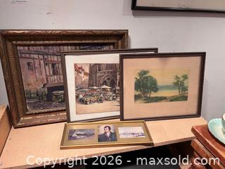 MaxSold Auction: Lot of Framed Artwork and Prints — Mixed Subjects & Mediums B - Toronto (Ontario, Canada) Moving Online Auction - Mount Pleasant Road