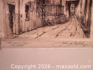 MaxSold Auction: Lot of Original Prints and Drawings (etchings, watercolors) B - Toronto (Ontario, Canada) Moving Online Auction - Mount Pleasant Road