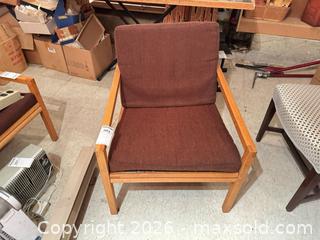 MaxSold Auction: Mid-Century Modern Solid Wood Lounge Armchair C - Toronto (Ontario, Canada) Moving Online Auction - Mount Pleasant Road