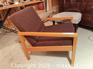 MaxSold Auction: Mid-Century Modern Solid Wood Lounge Armchair C - Toronto (Ontario, Canada) Moving Online Auction - Mount Pleasant Road