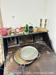 MaxSold Auction: Mixed Vintage Lot: Candlesticks, Trays, Glass Vase & Small Metalware B - Toronto (Ontario, Canada) Moving Online Auction - Mount Pleasant Road