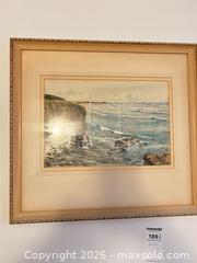 MaxSold Auction: Pair of Framed Seascape Wall Art Prints with Ornate Gilt Frames B - Toronto (Ontario, Canada) Moving Online Auction - Mount Pleasant Road