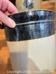 MaxSold Auction: Set of 3 Vintage Stoneware Crocks and Salt-Glazed Jug B - Toronto (Ontario, Canada) Moving Online Auction - Mount Pleasant Road