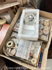 MaxSold Auction: Sewing Notions Lot with Wooden Box, Threads & Accessories B - Toronto (Ontario, Canada) Moving Online Auction - Mount Pleasant Road