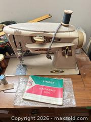 MaxSold Auction: Singer 500J Vintage Sewing Machine in Wooden Cabinet C - Toronto (Ontario, Canada) Moving Online Auction - Mount Pleasant Road