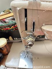 MaxSold Auction: Singer 500J Vintage Sewing Machine in Wooden Cabinet C - Toronto (Ontario, Canada) Moving Online Auction - Mount Pleasant Road