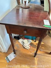 MaxSold Auction: Solid Wood Victorian-Style Side/End Table with Drawer C - Toronto (Ontario, Canada) Moving Online Auction - Mount Pleasant Road