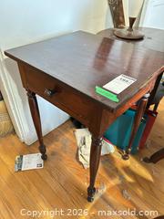 MaxSold Auction: Solid Wood Victorian-Style Side/End Table with Drawer C - Toronto (Ontario, Canada) Moving Online Auction - Mount Pleasant Road