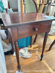 MaxSold Auction: Solid Wood Victorian-Style Side/End Table with Drawer C - Toronto (Ontario, Canada) Moving Online Auction - Mount Pleasant Road