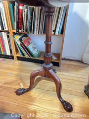 MaxSold Auction: Tilt-Top Mahogany Pedestal Tripod Table,  C - Toronto (Ontario, Canada) Moving Online Auction - Mount Pleasant Road