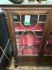 MaxSold Auction: Wood Veneer Bookcase with Glass Doors and Felt-Lined Shelves C - Toronto (Ontario, Canada) Moving Online Auction - Mount Pleasant Road