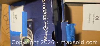 MaxSold Auction: Canon PowerShot SX200 IS Compact Point-and-Shoot Camera, Blue - Los Angeles  (California, USA) SELLER MANAGED Estate Sale Online Auction - Granville Avenue