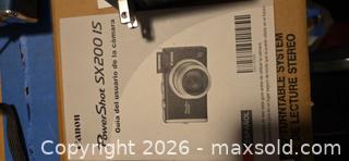 MaxSold Auction: Canon PowerShot SX200 IS Compact Point-and-Shoot Camera, Blue - Los Angeles  (California, USA) SELLER MANAGED Estate Sale Online Auction - Granville Avenue
