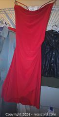 MaxSold Auction: Cross back strappy red dress - Los Angeles  (California, USA) SELLER MANAGED Estate Sale Online Auction - Granville Avenue
