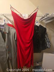 MaxSold Auction: Cross back strappy red dress - Los Angeles  (California, USA) SELLER MANAGED Estate Sale Online Auction - Granville Avenue