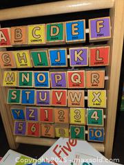MaxSold Auction: Educational wood block toys  & children's books, including Write on/ wipe off board books - Los Angeles  (California, USA) SELLER MANAGED Estate Sale Online Auction - Granville Avenue