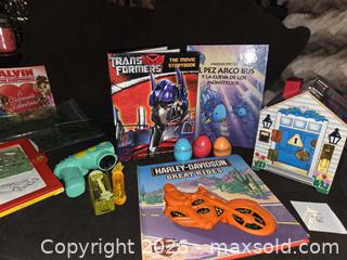 MaxSold Auction: Harley Davidson Great Rides book, Transformers the Movie Storybook, Very Unique KEY HOUSE toy, books, stencils, and bubble machine - Los Angeles  (California, USA) SELLER MANAGED Estate Sale Online Auction - Granville Avenue
