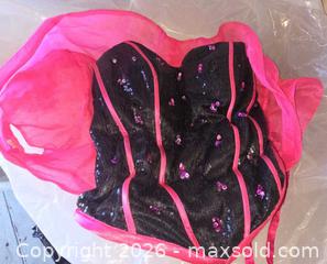 MaxSold Auction: Hot Pink & Black Three-Piece Prom Dress with Corset - Los Angeles  (California, USA) SELLER MANAGED Estate Sale Online Auction - Granville Avenue