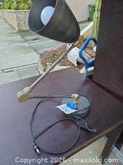 MaxSold Auction: Industrial Mid-Century Metal Desk Lamp, Adjustable Arm, Hardwired - Los Angeles  (California, USA) SELLER MANAGED Estate Sale Online Auction - Granville Avenue