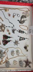 MaxSold Auction: Lot of appx 30 pcs Vintage Costume Jewelry — Mixed Necklaces & Pins Including a bracelet made Italy and a Heart Locket - Los Angeles  (California, USA) SELLER MANAGED Estate Sale Online Auction - Granville Avenue