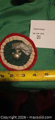 MaxSold Auction: Military Rosette/Cockade Badge, Green Red White, ~3in Diameter - Los Angeles  (California, USA) SELLER MANAGED Estate Sale Online Auction - Granville Avenue