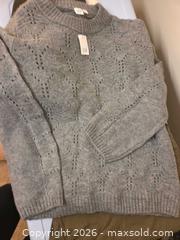 MaxSold Auction: Mixed Gray, Black/Burgundy, White/Cream, Red Sweaters/tops & Olive Boho Culottes  - Los Angeles  (California, USA) SELLER MANAGED Estate Sale Online Auction - Granville Avenue