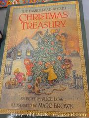 MaxSold Auction: Mixed Holiday Lot: Children's Christmas Books, Figurine & Games, a blanket & a Tablecloth - Los Angeles  (California, USA) SELLER MANAGED Estate Sale Online Auction - Granville Avenue