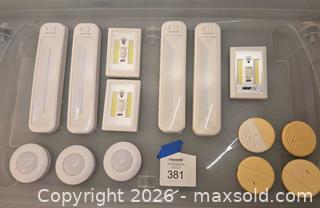 MaxSold Auction: New Battery-Powered LED Sticks, Pucks & Wall Switch Lights and Window motion sensor alarms - Los Angeles  (California, USA) SELLER MANAGED Estate Sale Online Auction - Granville Avenue