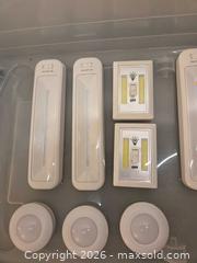 MaxSold Auction: New Battery-Powered LED Sticks, Pucks & Wall Switch Lights and Window motion sensor alarms - Los Angeles  (California, USA) SELLER MANAGED Estate Sale Online Auction - Granville Avenue