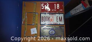 MaxSold Auction: Novelty license plates & frames - Los Angeles  (California, USA) SELLER MANAGED Estate Sale Online Auction - Granville Avenue