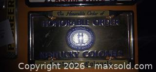 MaxSold Auction: Novelty license plates & frames - Los Angeles  (California, USA) SELLER MANAGED Estate Sale Online Auction - Granville Avenue