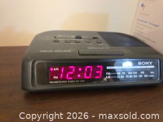 MaxSold Auction: Old school: Sony Dream Machine Clock Radio - Meets New School:  Google Home Mini - Los Angeles  (California, USA) SELLER MANAGED Estate Sale Online Auction - Granville Avenue