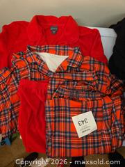 MaxSold Auction: PJ's for all!  Hello Kitty - adult Onsie, Plaid set,  Christmas Purple set & Red set.  - Los Angeles  (California, USA) SELLER MANAGED Estate Sale Online Auction - Granville Avenue