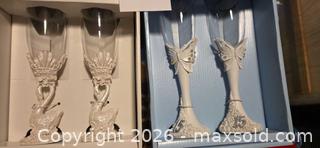 MaxSold Auction: Two Boxed Toasting sets- Elegant stemware for Quinceanera and Wedding  - Los Angeles  (California, USA) SELLER MANAGED Estate Sale Online Auction - Granville Avenue