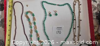 MaxSold Auction: Vintage Mid-Century Necklaces and Necklace & Clip-On Earring Set - Los Angeles  (California, USA) SELLER MANAGED Estate Sale Online Auction - Granville Avenue