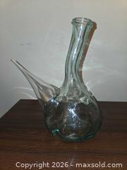 MaxSold Auction: Wine drinkers sign board and glass bottle aerator / Porron  - Los Angeles  (California, USA) SELLER MANAGED Estate Sale Online Auction - Granville Avenue