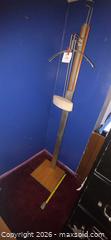 MaxSold Auction: Wood and Metal Clothes Valet / Suit & Hat Stand with Beige Pad - Los Angeles  (California, USA) SELLER MANAGED Estate Sale Online Auction - Granville Avenue