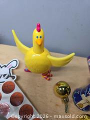 MaxSold Auction: Wood Cigar box, wicker waste basket, Xena postcards book, stickers, stacking doll- wood angel - Los Angeles  (California, USA) SELLER MANAGED Estate Sale Online Auction - Granville Avenue