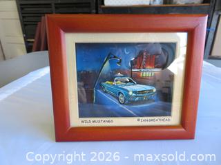 MaxSold Auction: 3D Lite Mustang picture in a frame - San Bruno (California, USA) SELLER MANAGED Downsizing Online Auction - 2nd Avenue