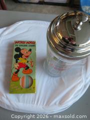MaxSold Auction: Diner Straw Holder and an unused box of Disney Straws- Lot of 2 - San Bruno (California, USA) SELLER MANAGED Downsizing Online Auction - 2nd Avenue