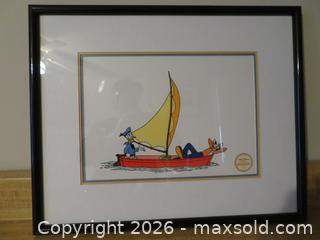 MaxSold Auction: Disney Serigraph cell - Donald Duck & Goofy Sail Away - San Bruno (California, USA) SELLER MANAGED Downsizing Online Auction - 2nd Avenue