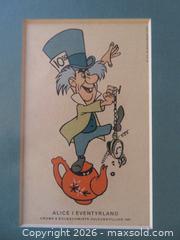MaxSold Auction: Framed Mad Hatter drawing from Alice in Wonderland  - San Bruno (California, USA) SELLER MANAGED Downsizing Online Auction - 2nd Avenue