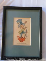 MaxSold Auction: Framed Mad Hatter drawing from Alice in Wonderland  - San Bruno (California, USA) SELLER MANAGED Downsizing Online Auction - 2nd Avenue