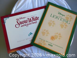 MaxSold Auction: Lot of 2 Disney Lithographs - Snow White and The Lion King - San Bruno (California, USA) SELLER MANAGED Downsizing Online Auction - 2nd Avenue