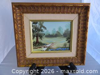 MaxSold Auction: Sm. Lovely Oil Painting - San Bruno (California, USA) SELLER MANAGED Downsizing Online Auction - 2nd Avenue