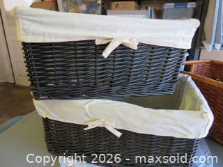 MaxSold Auction: Stacking baskets Lot of 3 - San Bruno (California, USA) SELLER MANAGED Downsizing Online Auction - 2nd Avenue