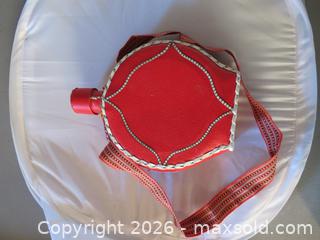 MaxSold Auction: Vintage Leather Wrapped Wine Bottle Decanter EMPTY - San Bruno (California, USA) SELLER MANAGED Downsizing Online Auction - 2nd Avenue