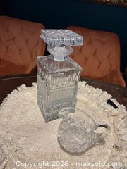MaxSold Auction: Crystal decanter and creamer - Ottawa (Ontario, Canada) SELLER MANAGED Moving Online Auction -  Demeter Street