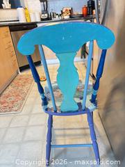 MaxSold Auction: Hand-Painted Solid Wood Accent Chair by Lionel Venne - Ottawa (Ontario, Canada) SELLER MANAGED Moving Online Auction -  Demeter Street